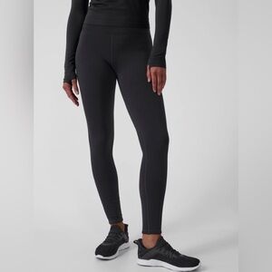 Athleta Polartec Fleece Charcoal Gray Performance Leggings